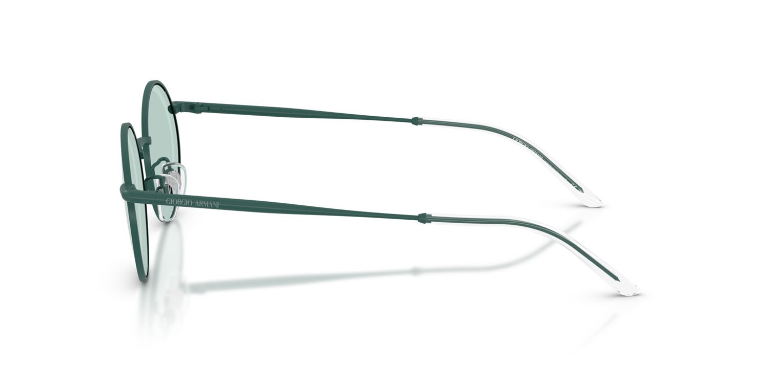 Sunglasses Giorgio Armani AR 6170 (339265) color azzurro opaco shape oval lenses azzurro specchiato argento