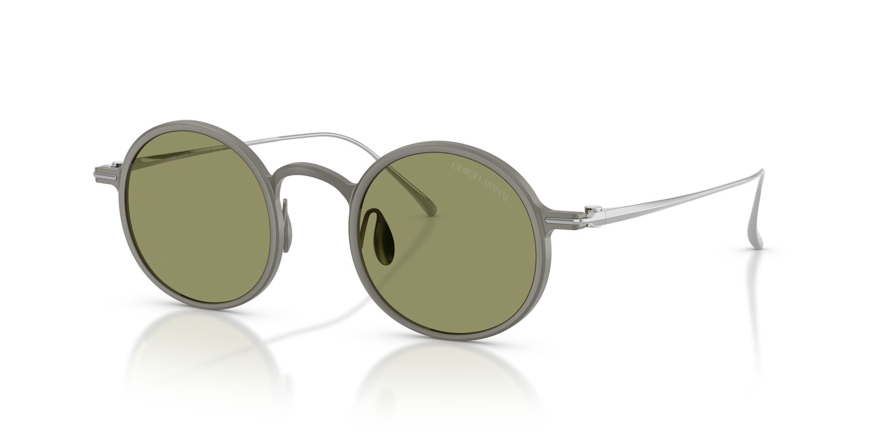 Sunglasses Giorgio Armani AR 6173T (340614) color gunmetal opaco shape pantos lenses verde esclusivo