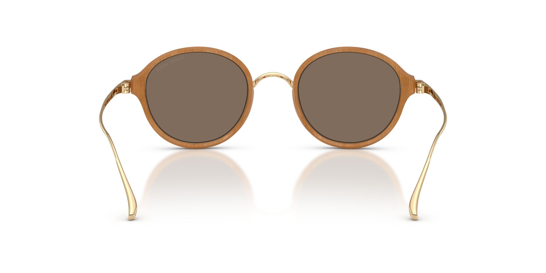 Sonnenbrillen Giorgio Armani AR 6174T (341873) farbe bamboo naturale form pantos gläser marrone
