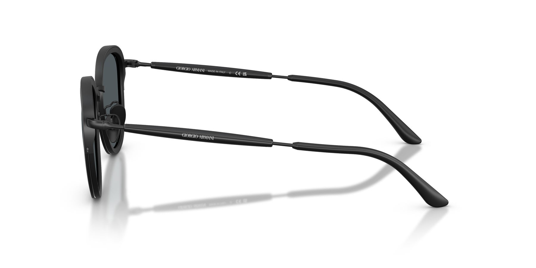Sunglasses Giorgio Armani AR 6176 (300187) color nero opaco shape pantos lenses grigio scuro