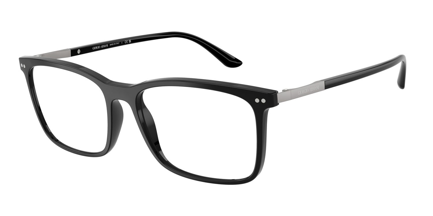 Eyeglasses Giorgio Armani AR 7122 (5001) color nero lucido shape square lenses lente demo