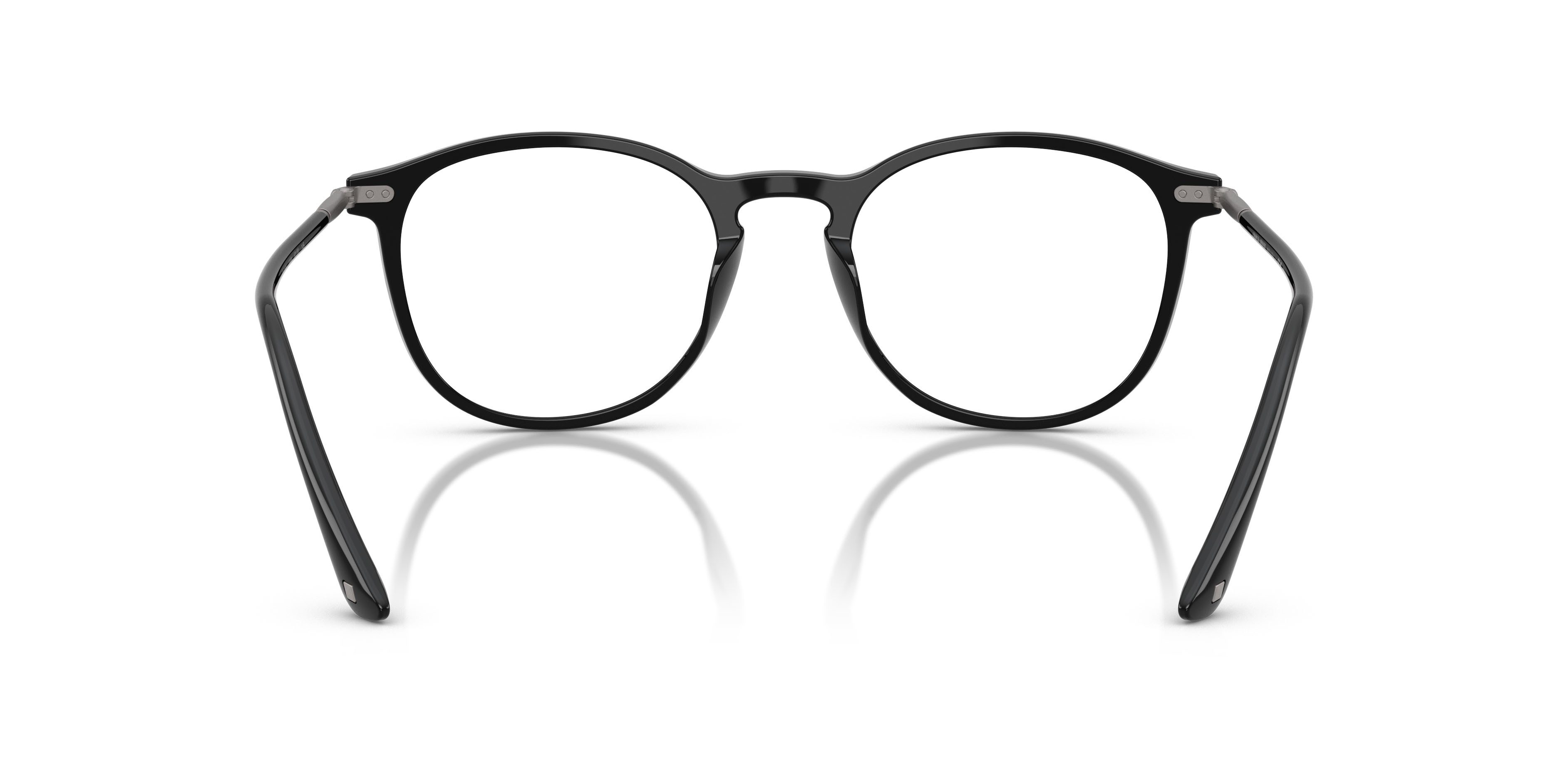 Eyeglasses Giorgio Armani AR 7125 (5009) color nero lucido shape pantos lenses lente demo