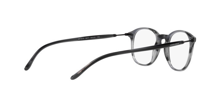 Brillen Giorgio Armani AR 7213 (5877) farbe striato grigio form pantos gläser lente demo