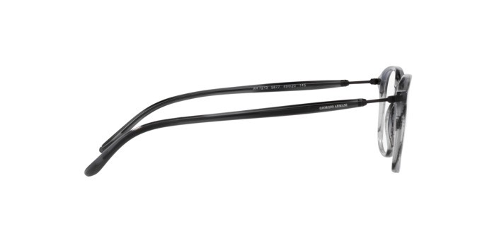 Brillen Giorgio Armani AR 7213 (5877) farbe striato grigio form pantos gläser lente demo