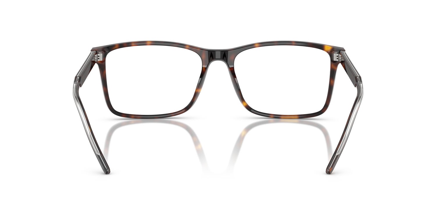 Occhiali da vista Giorgio Armani AR 7258 (5879) colore havana forma rettangolare lenti lente demo