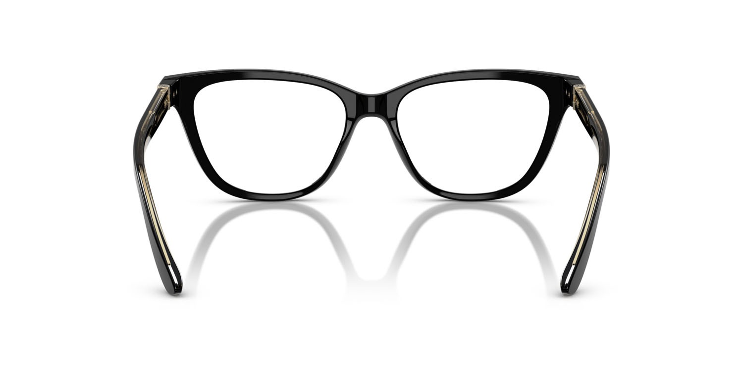 Occhiali da vista Giorgio Armani AR 7263 (5875) colore nero forma cat eye lenti lente demo