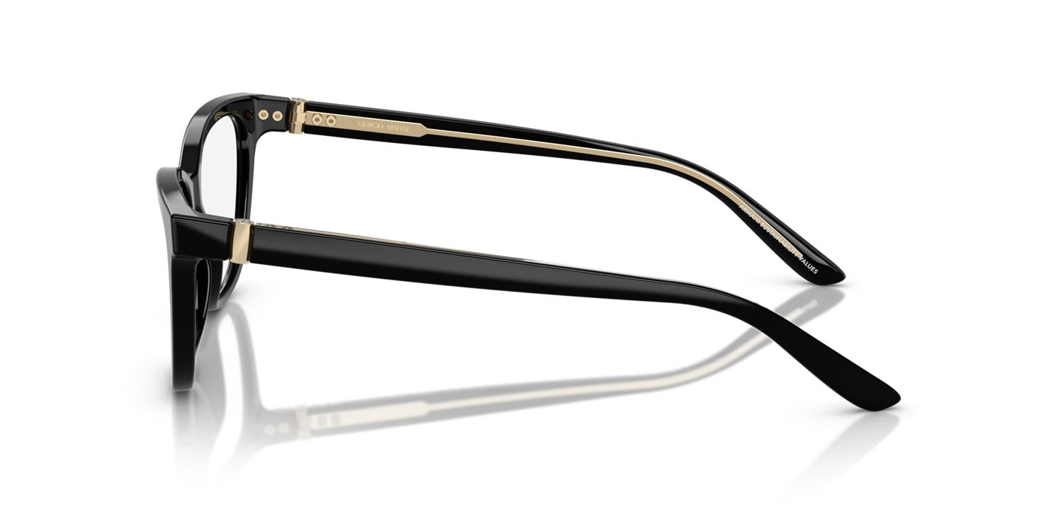 Occhiali da vista Giorgio Armani AR 7263 (5875) colore nero forma cat eye lenti lente demo