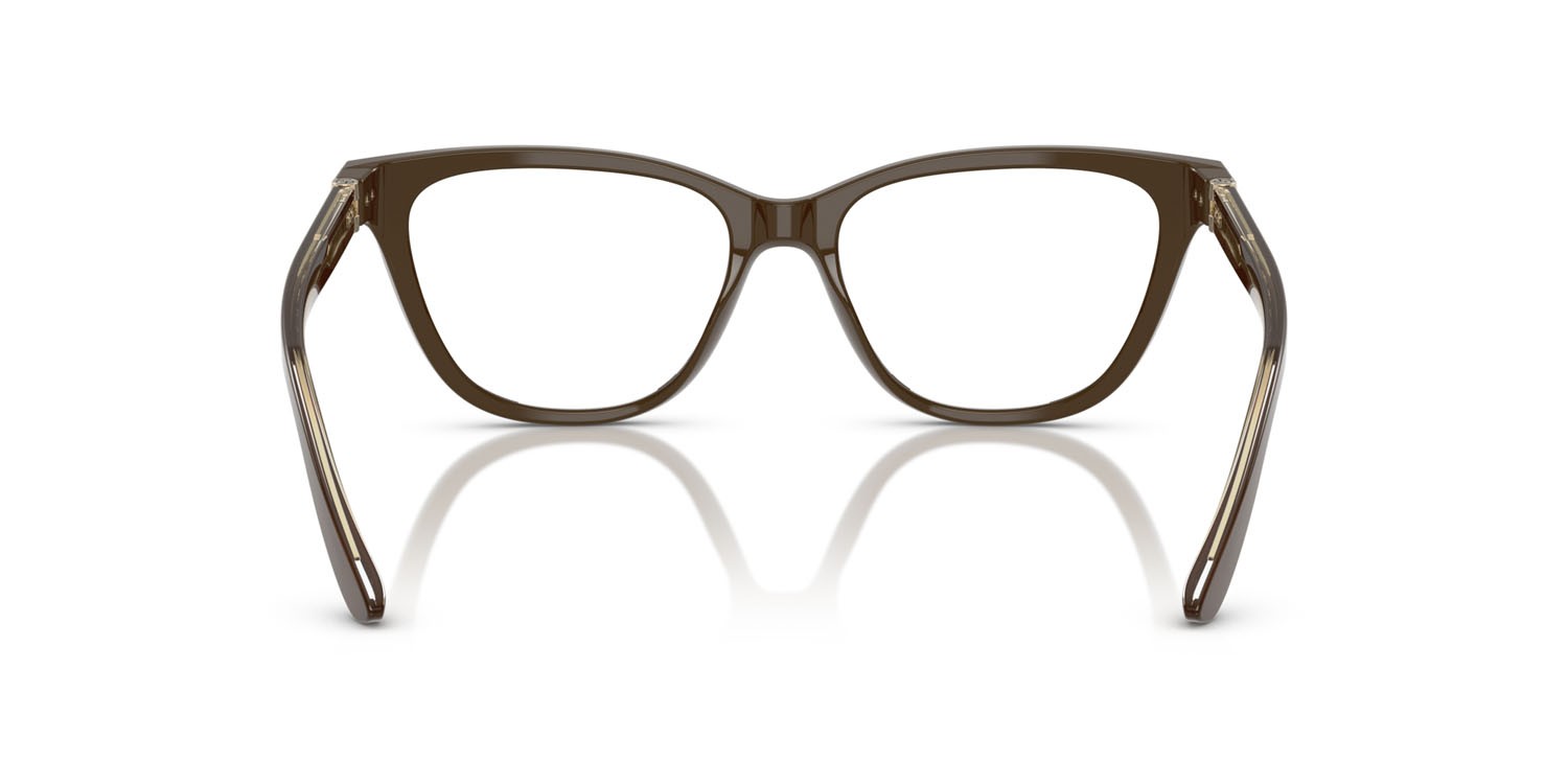 Occhiali da vista Giorgio Armani AR 7263 (5957) colore marrone forma cat eye lenti lente demo