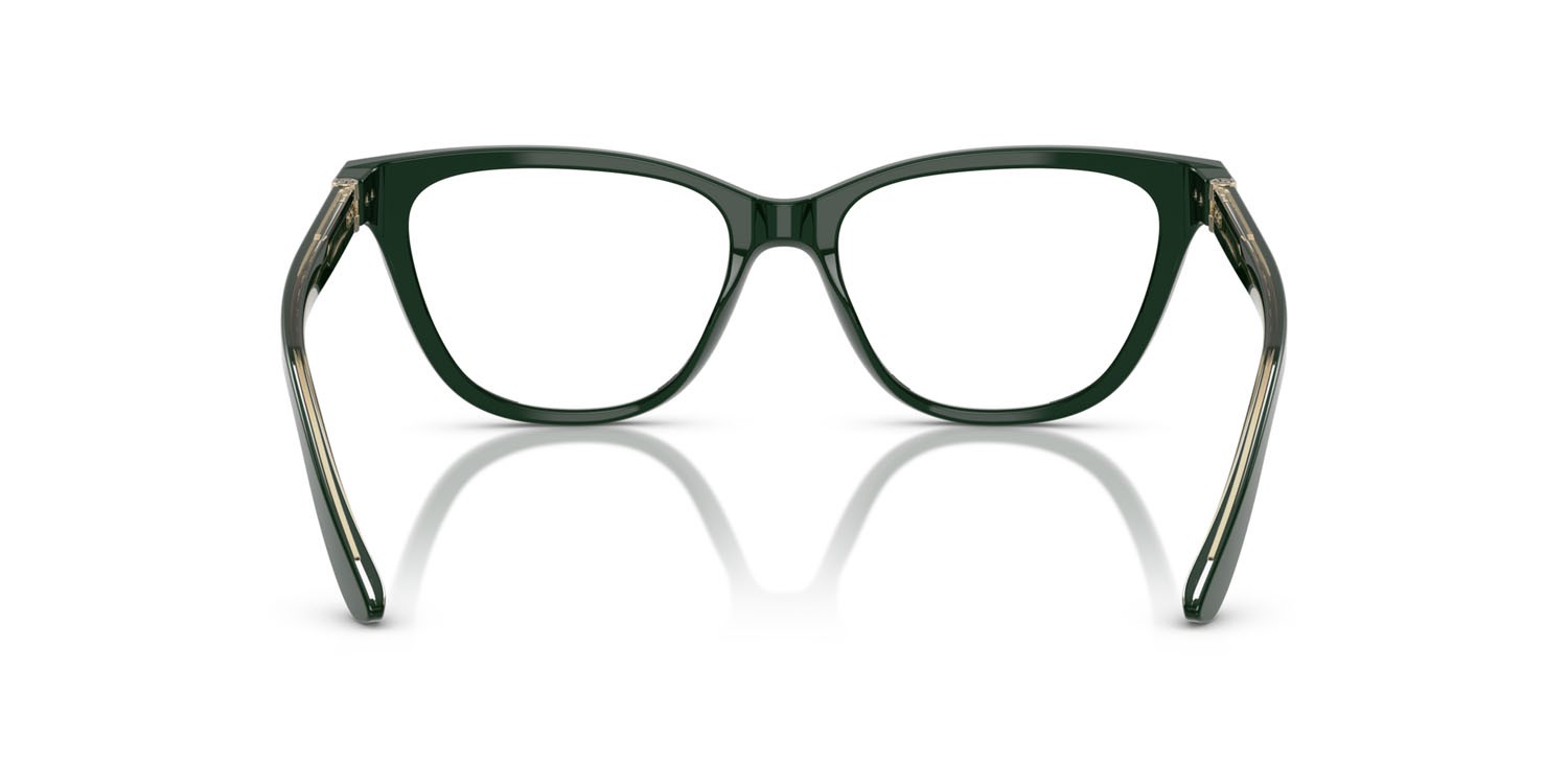 Occhiali da vista Giorgio Armani AR 7263 (6173) colore verde forma cat eye lenti lente demo
