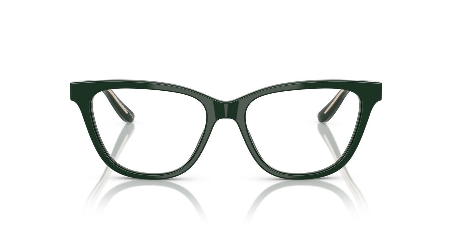 Occhiali da vista Giorgio Armani AR 7263 (6173) colore verde forma cat eye lenti lente demo