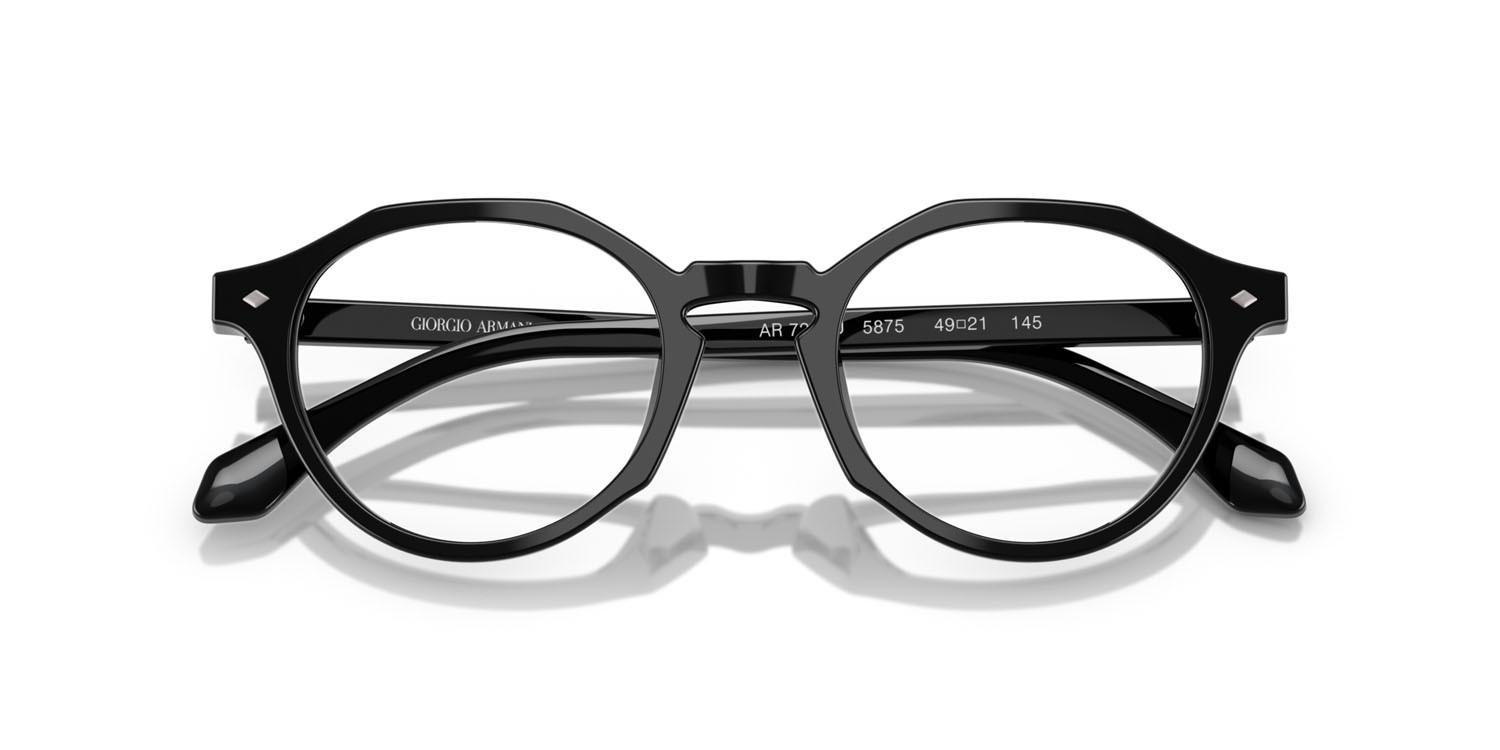 Eyeglasses Giorgio Armani AR 7264U (5875) color nero shape pantos lenses lente demo