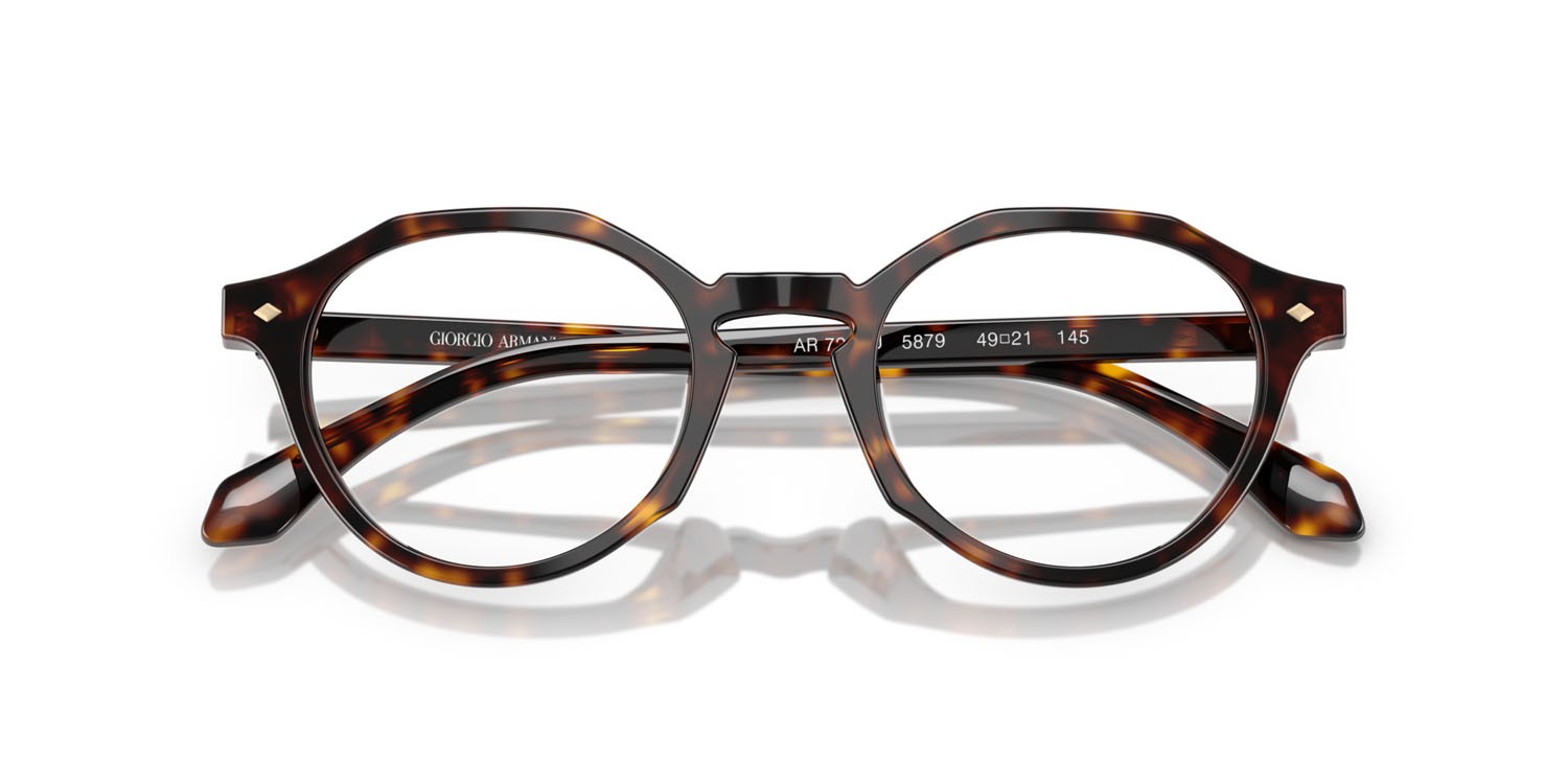 Eyeglasses Giorgio Armani AR 7264U (5879) color havana shape pantos lenses lente demo