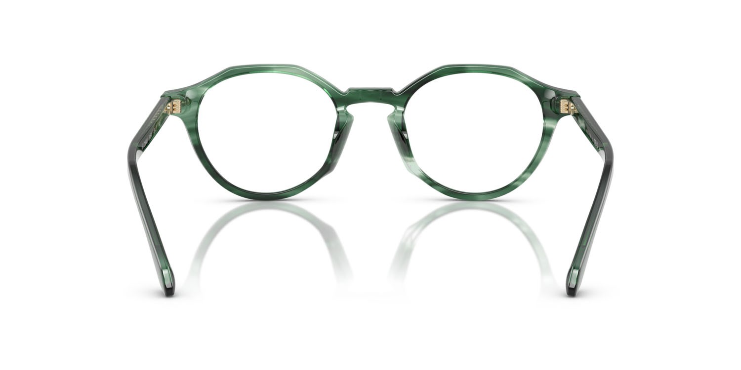 Eyeglasses Giorgio Armani AR 7264U (6164) color striato verde shape pantos lenses lente demo