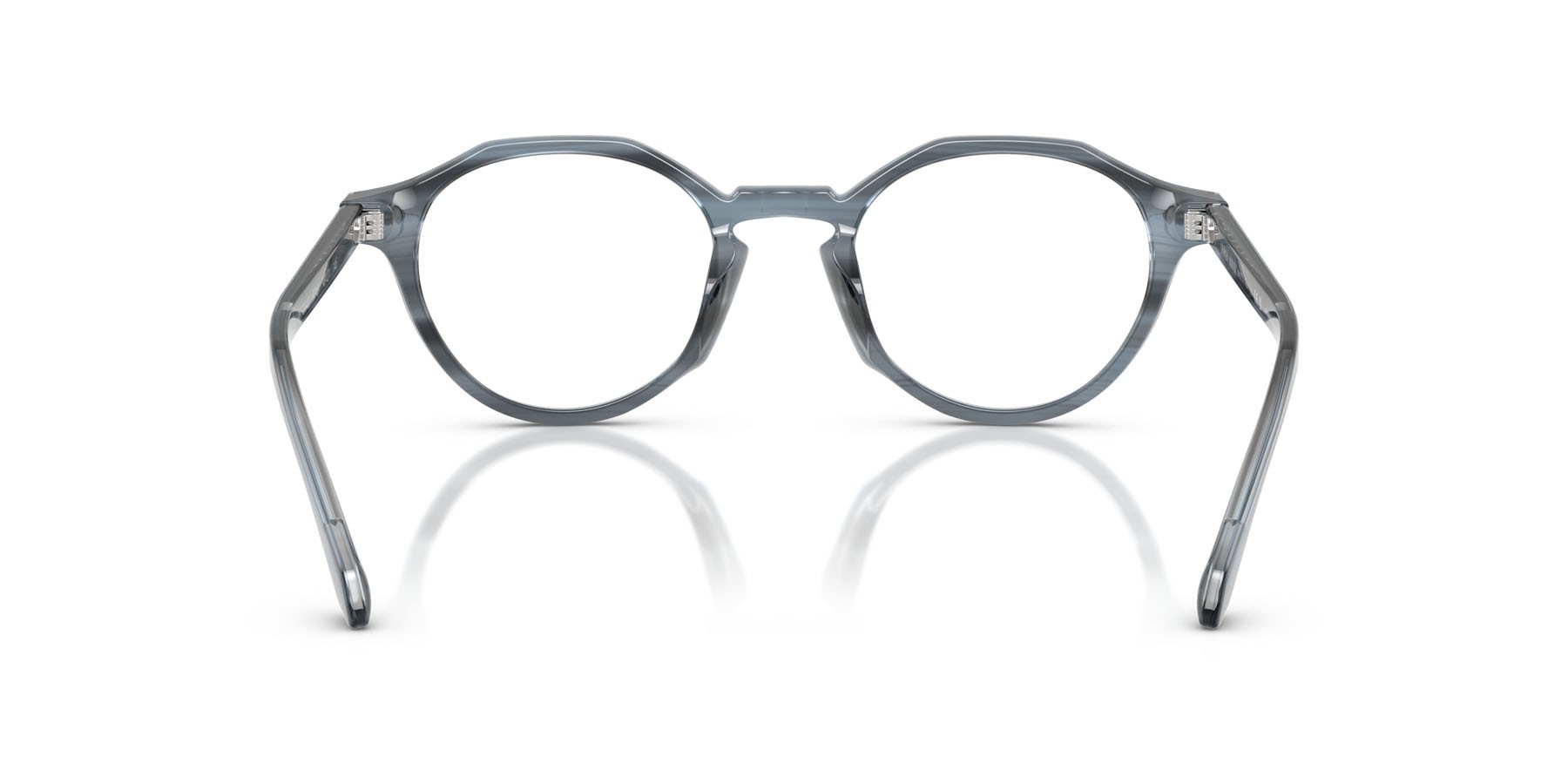 Eyeglasses Giorgio Armani AR 7264U (6343) color striato blu shape pantos lenses lente demo