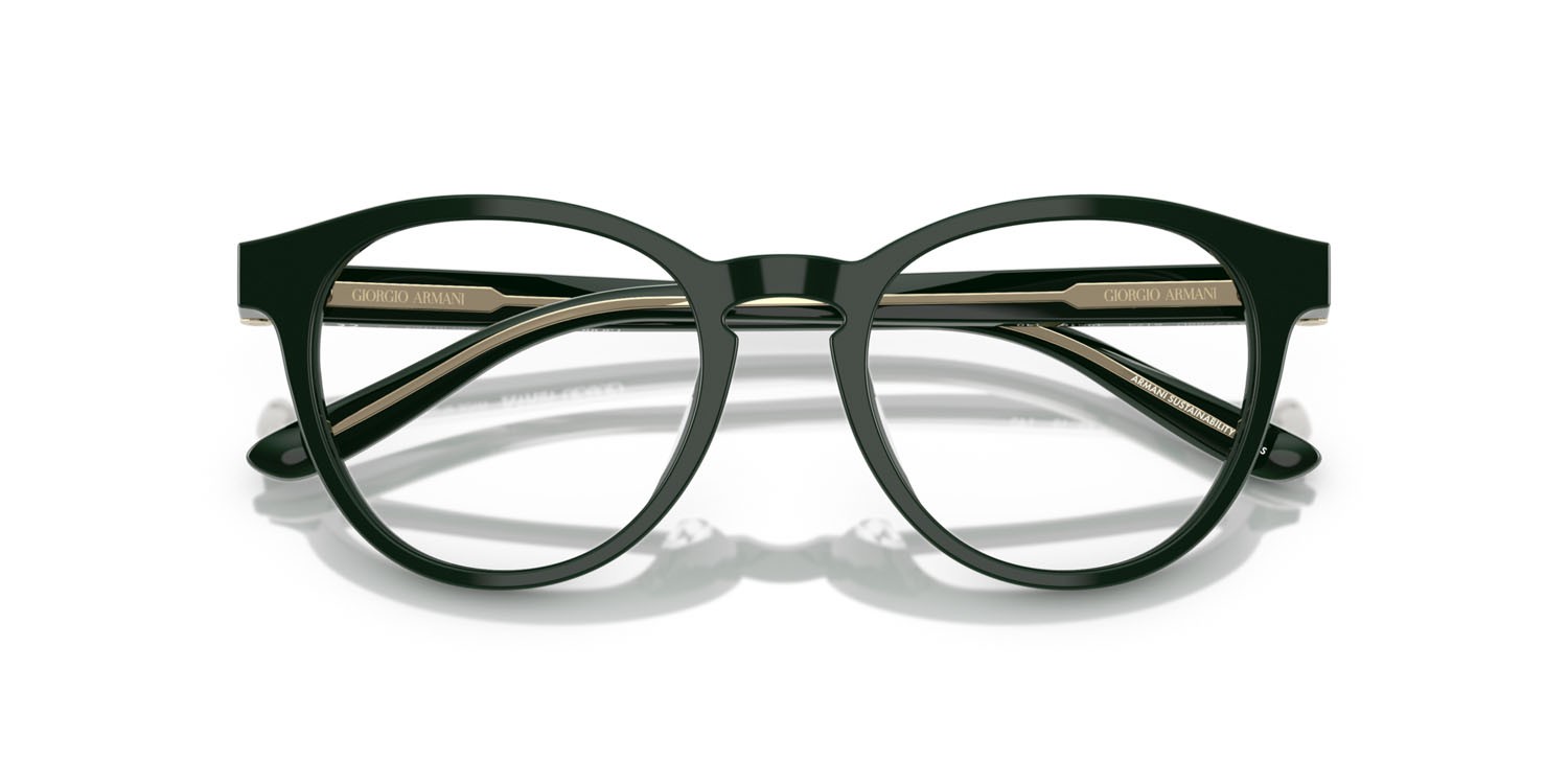 Brillen Giorgio Armani AR 7266U (6173) farbe verde form pantos gläser lente demo