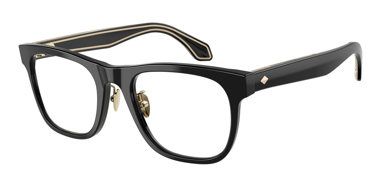 Occhiali da vista Giorgio Armani AR 7268 (5001) colore nero forma quadrato lenti lente demo