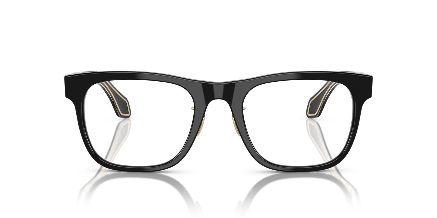 Occhiali da vista Giorgio Armani AR 7268 (5001) colore nero forma quadrato lenti lente demo