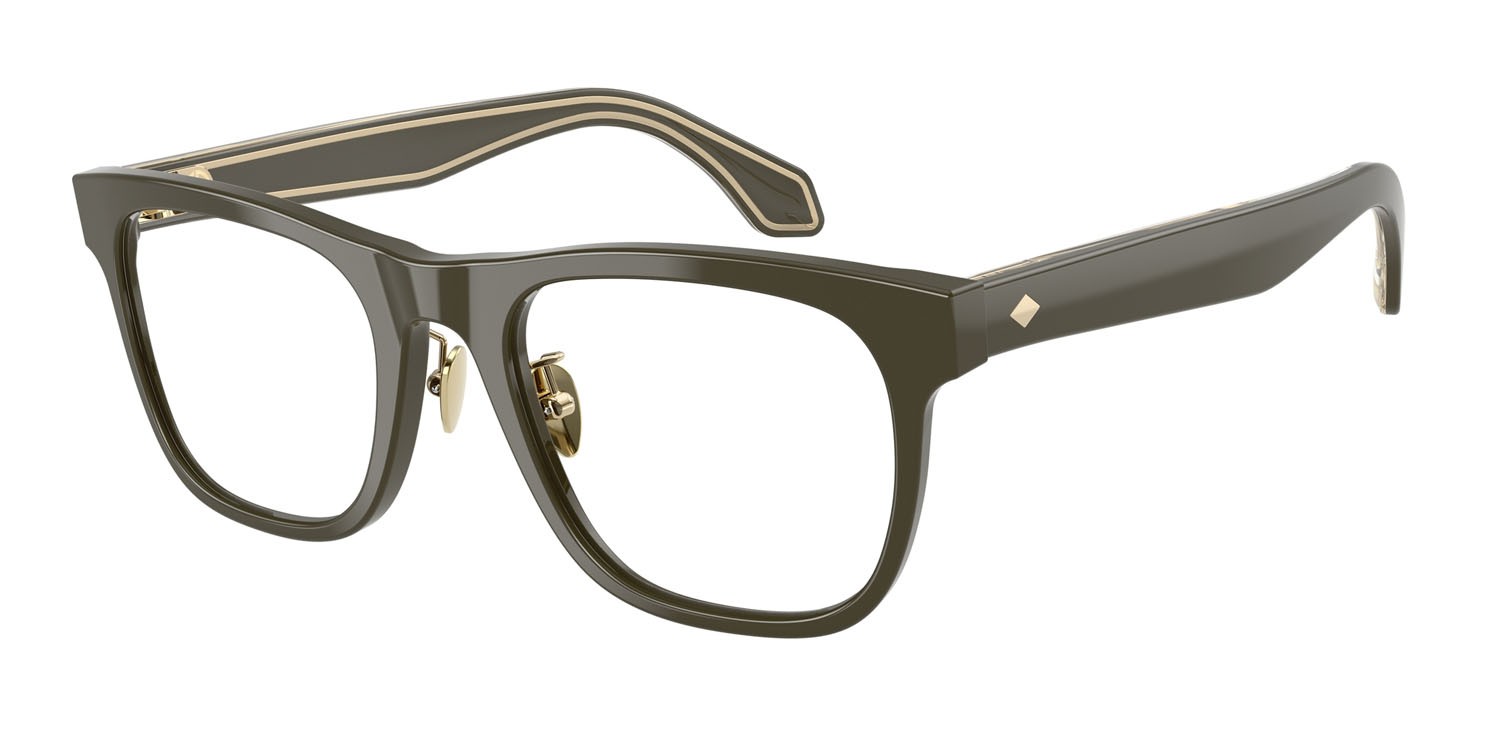 Eyeglasses Giorgio Armani AR 7268 (6158) color verde icon shape square lenses lente demo