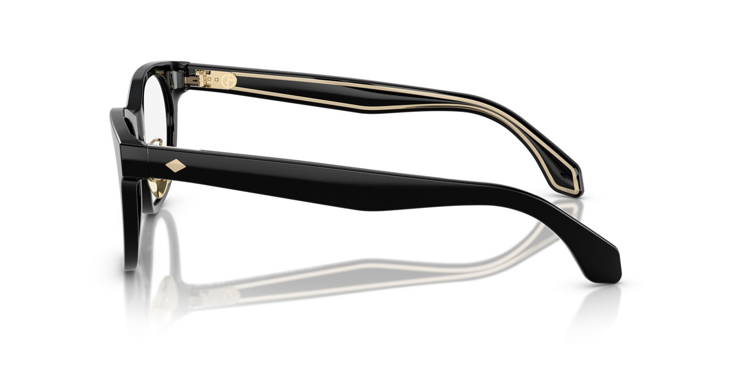 Eyeglasses Giorgio Armani AR 7269 (5001) color nero shape round lenses lente demo
