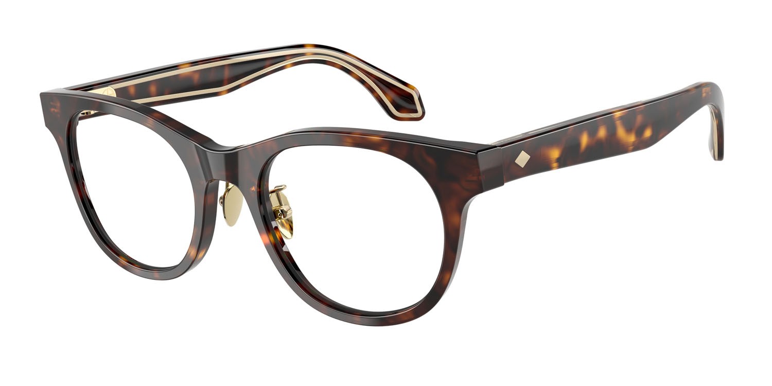 Occhiali da vista Giorgio Armani AR 7269 (5026) colore havana forma rotondo lenti lente demo