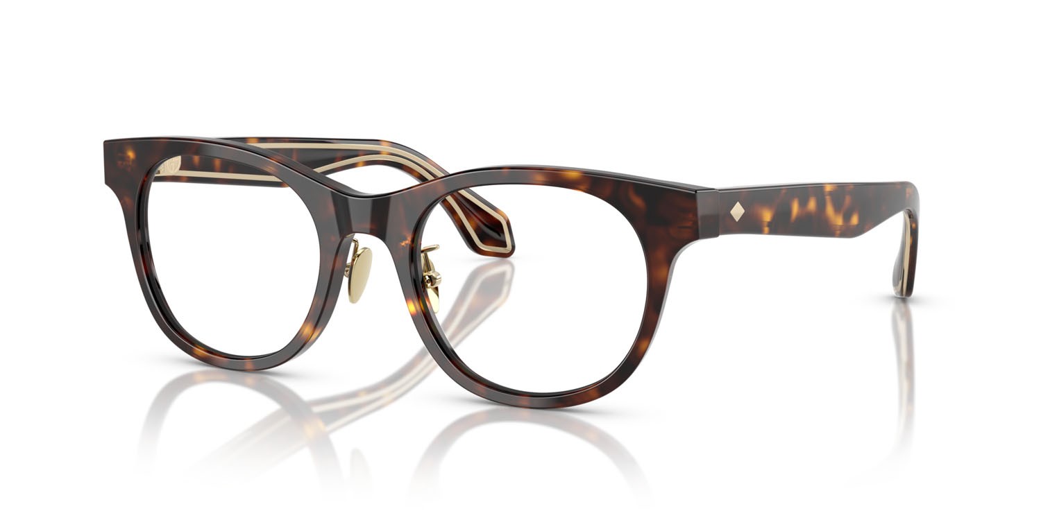 Occhiali da vista Giorgio Armani AR 7269 (5026) colore havana forma rotondo lenti lente demo