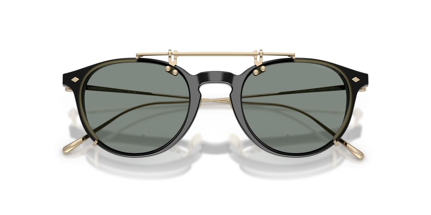 Eyeglasses Giorgio Armani AR 7270T (6060) color nero shape pantos lenses lente demo