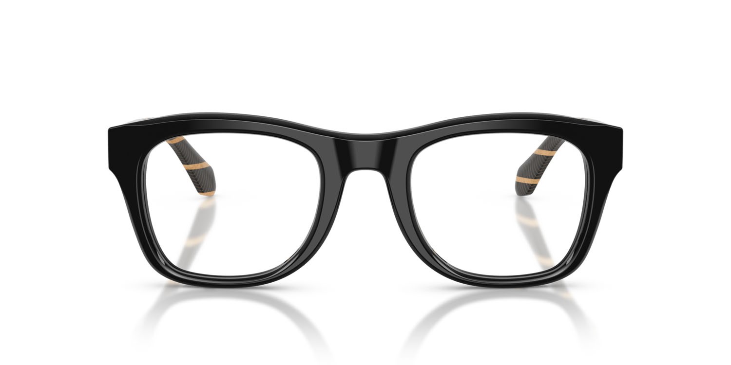 Occhiali da vista Giorgio Armani AR 7273 (5875) colore nero forma quadrato lenti lente demo