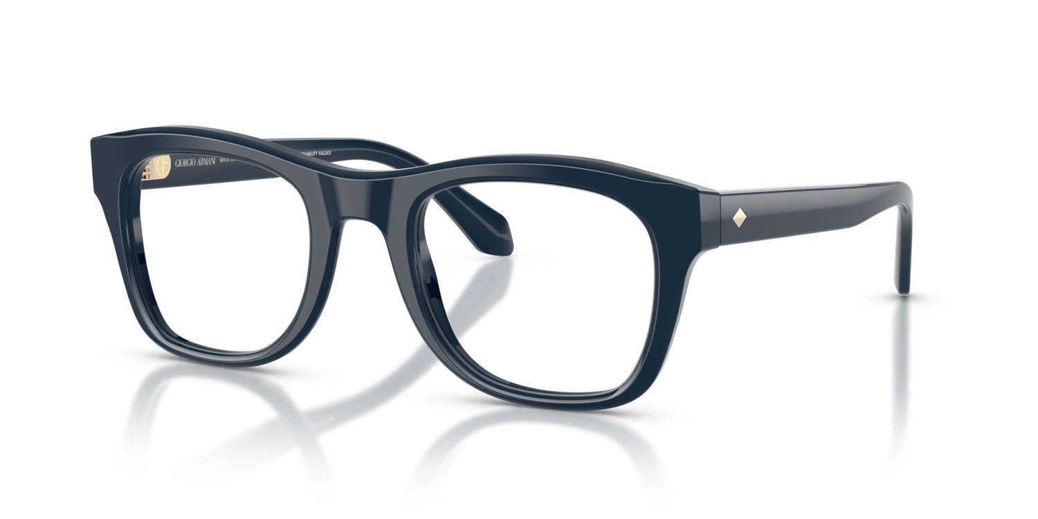 Eyeglasses Giorgio Armani AR 7273 (6223) color blu tinta unita shape square lenses lente demo