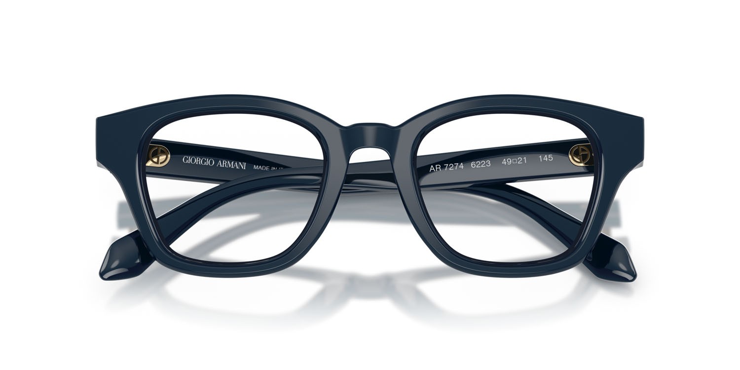 Eyeglasses Giorgio Armani AR 7274 (6223) color blu shape square lenses lente demo