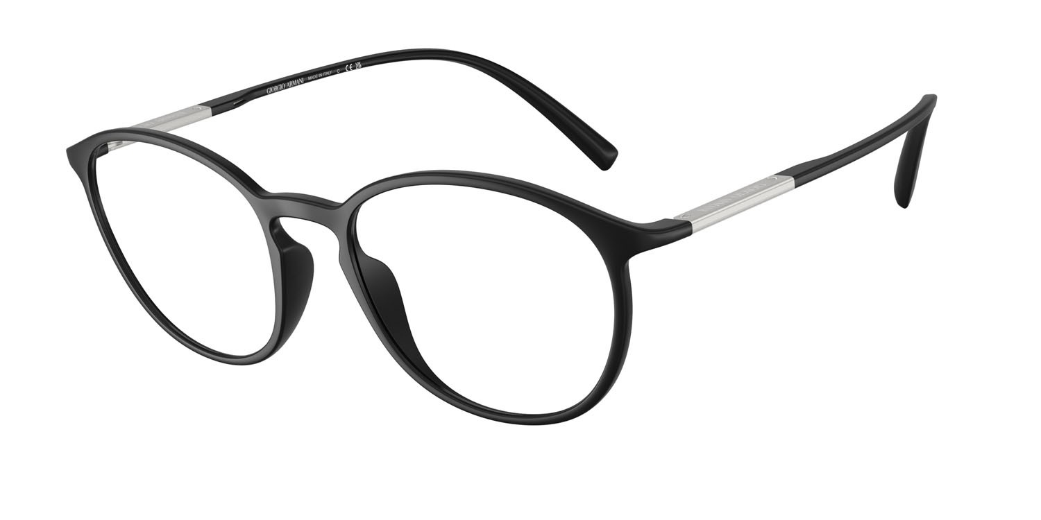 Eyeglasses Giorgio Armani AR 7275U (5042) color nero opaco shape pantos lenses lente demo