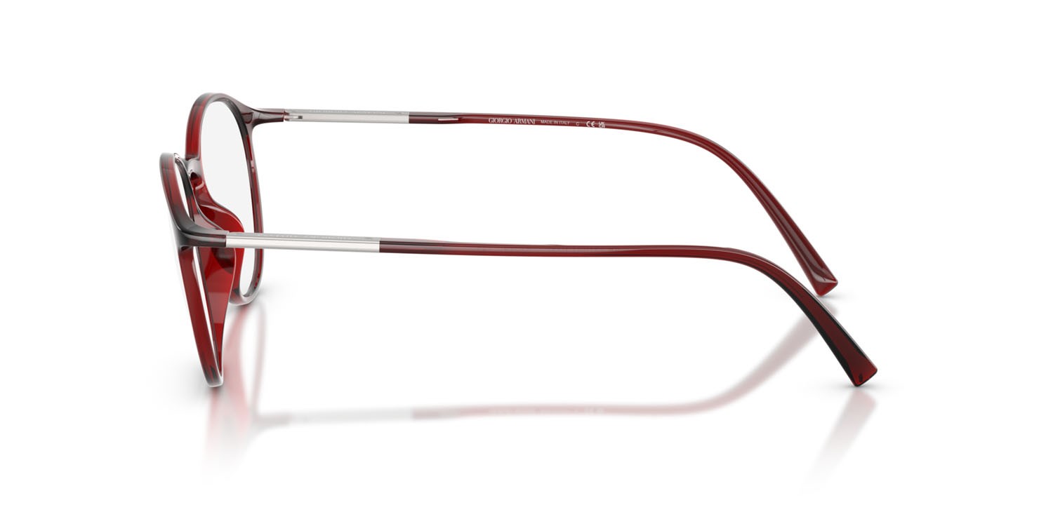 Eyeglasses Giorgio Armani AR 7275U (6237) color bordeaux trasparente shape pantos lenses lente demo