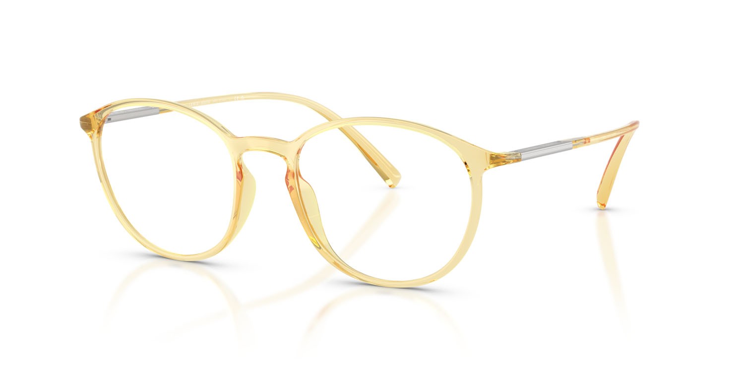 Eyeglasses Giorgio Armani AR 7275U (6238) color miele trasparente shape pantos lenses lente demo