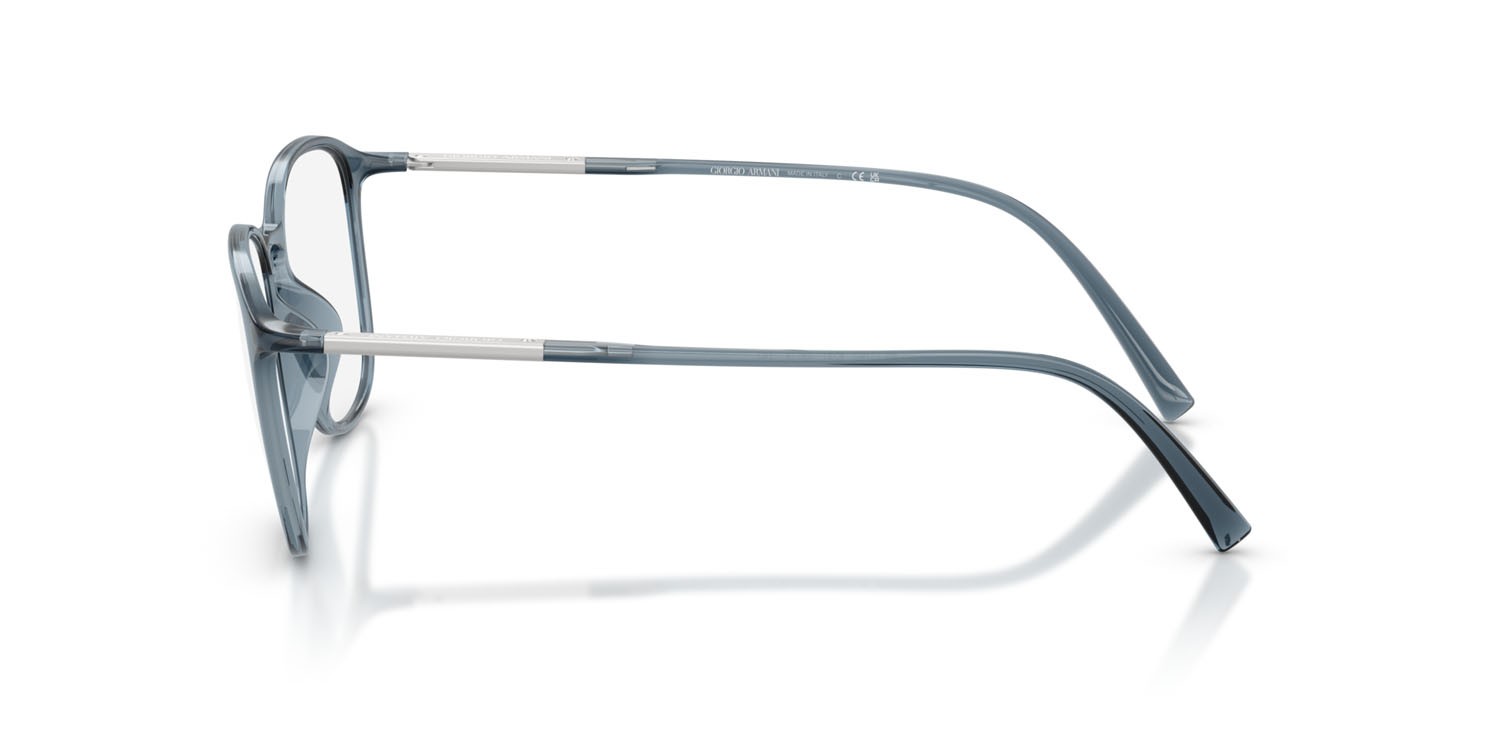 Eyeglasses Giorgio Armani AR 7276U (6241) color blu trasparente shape square lenses lente demo