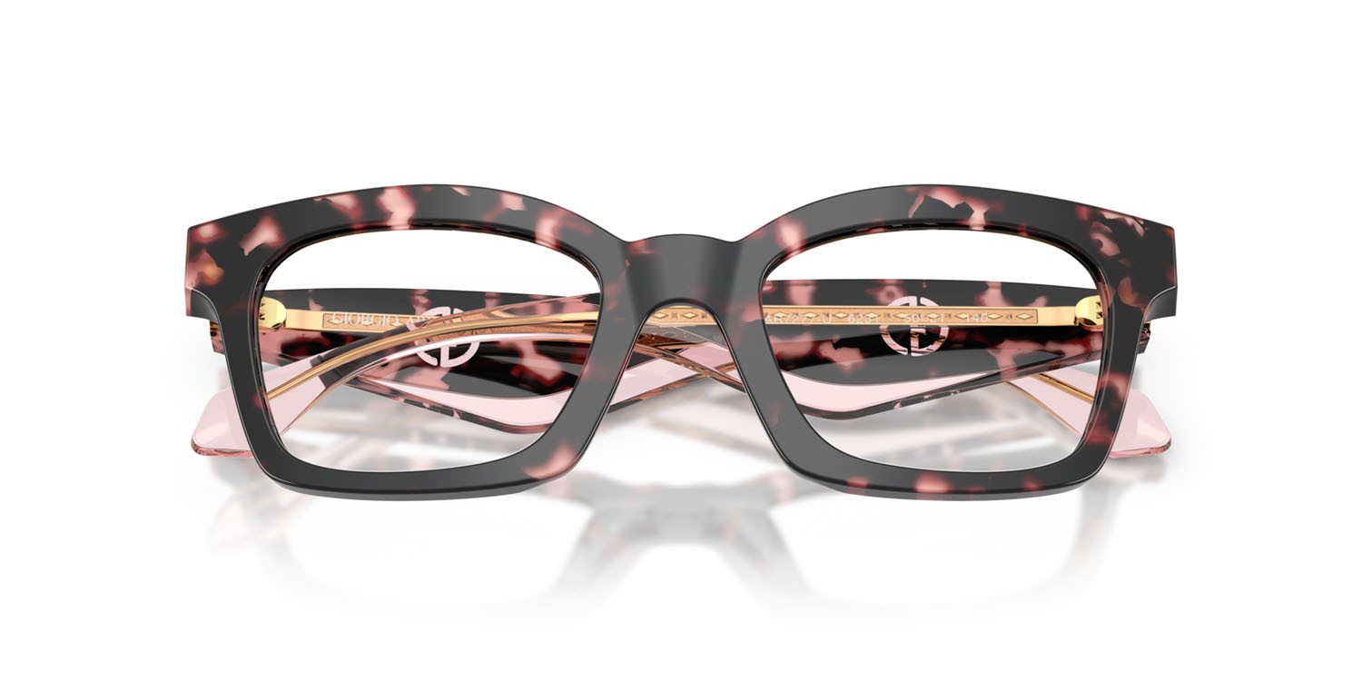 Eyeglasses Giorgio Armani AR 7277U (6230) color havana shape butterfly lenses lente demo