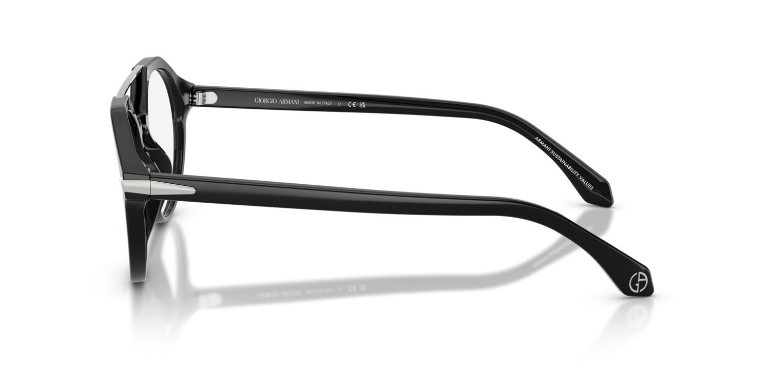 Eyeglasses Giorgio Armani AR 7278U (5075) color nero shape round lenses lente demo