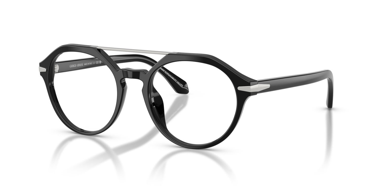 Eyeglasses Giorgio Armani AR 7278U (5075) color nero shape round lenses lente demo