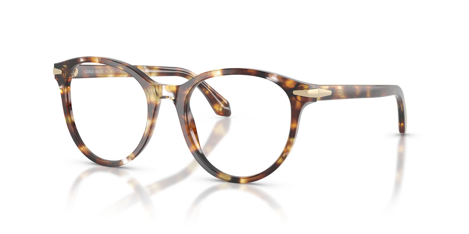 Eyeglasses Giorgio Armani AR 7279 (6232) color havana giallo shape round lenses lente demo