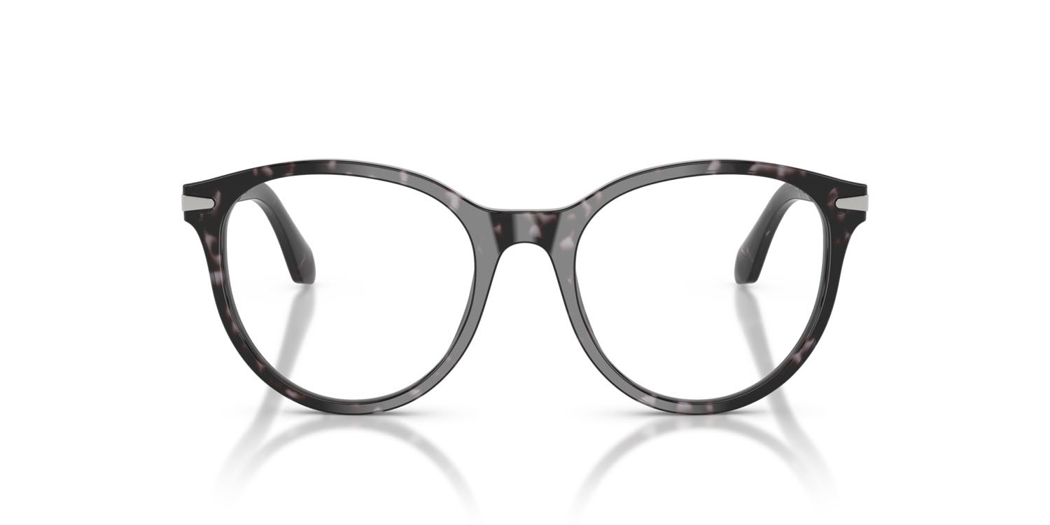 Occhiali da vista Giorgio Armani AR 7279 (6236) colore havana grigio forma rotondo lenti lente demo