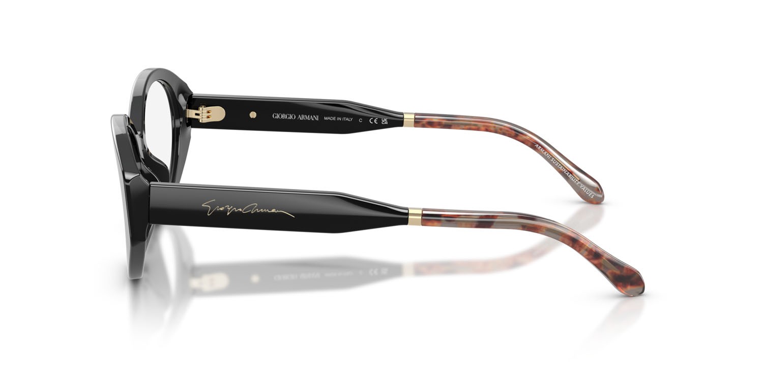 Eyeglasses Giorgio Armani AR 7281U (5875) color nero shape oval lenses lente demo