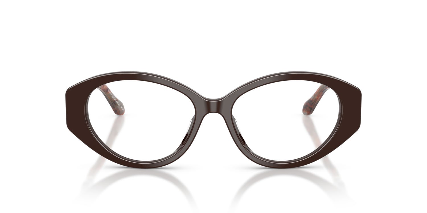Occhiali da vista Giorgio Armani AR 7281U (6227) colore marrone forma ovale lenti lente demo