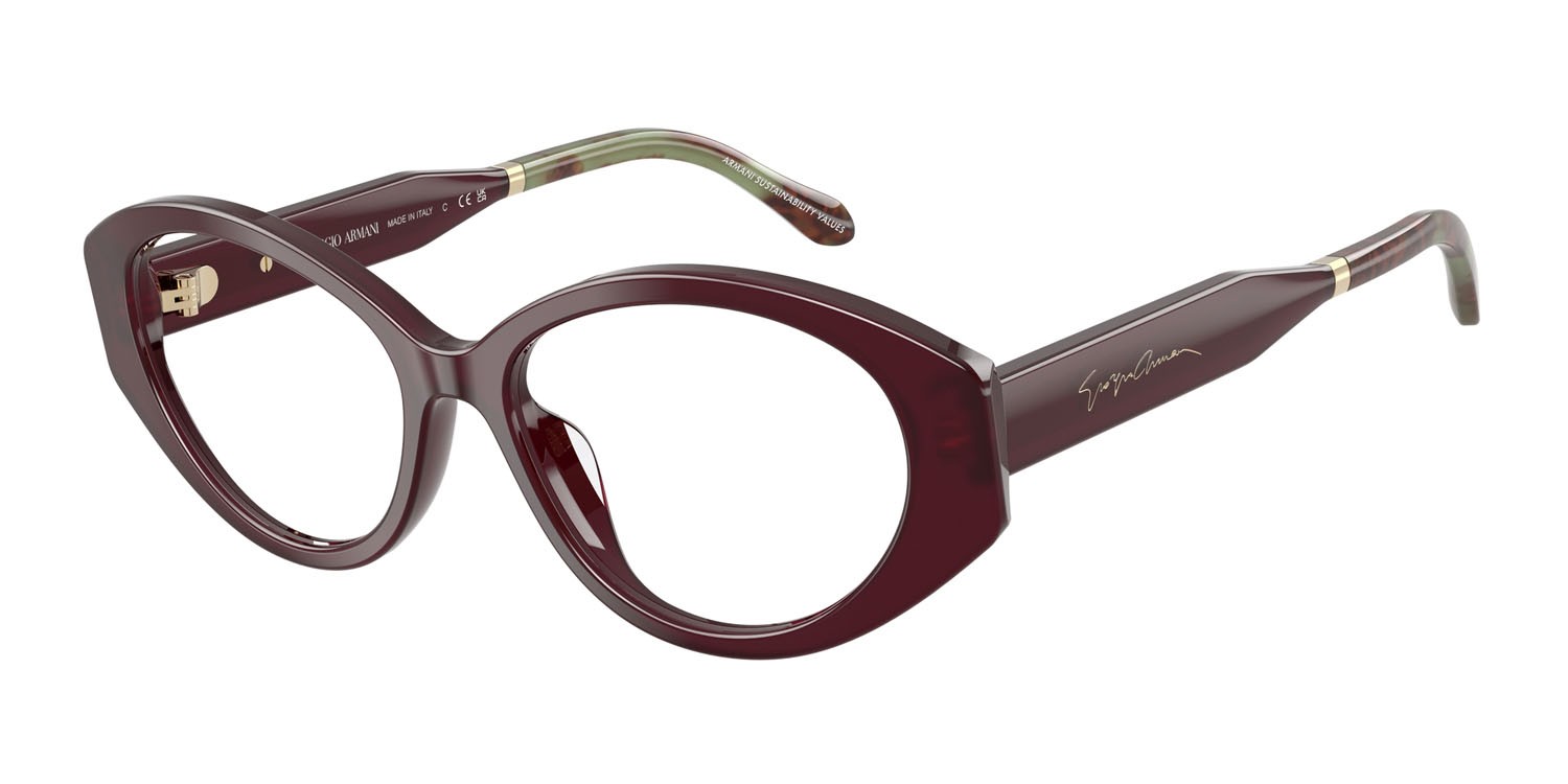 Eyeglasses Giorgio Armani AR 7281U (6228) color viola shape oval lenses lente demo