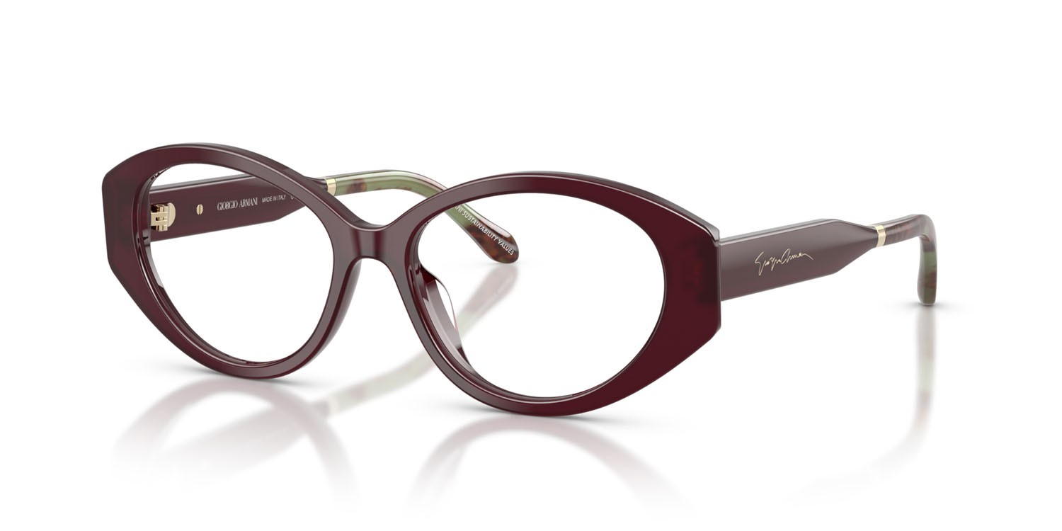 Eyeglasses Giorgio Armani AR 7281U (6228) color viola shape oval lenses lente demo