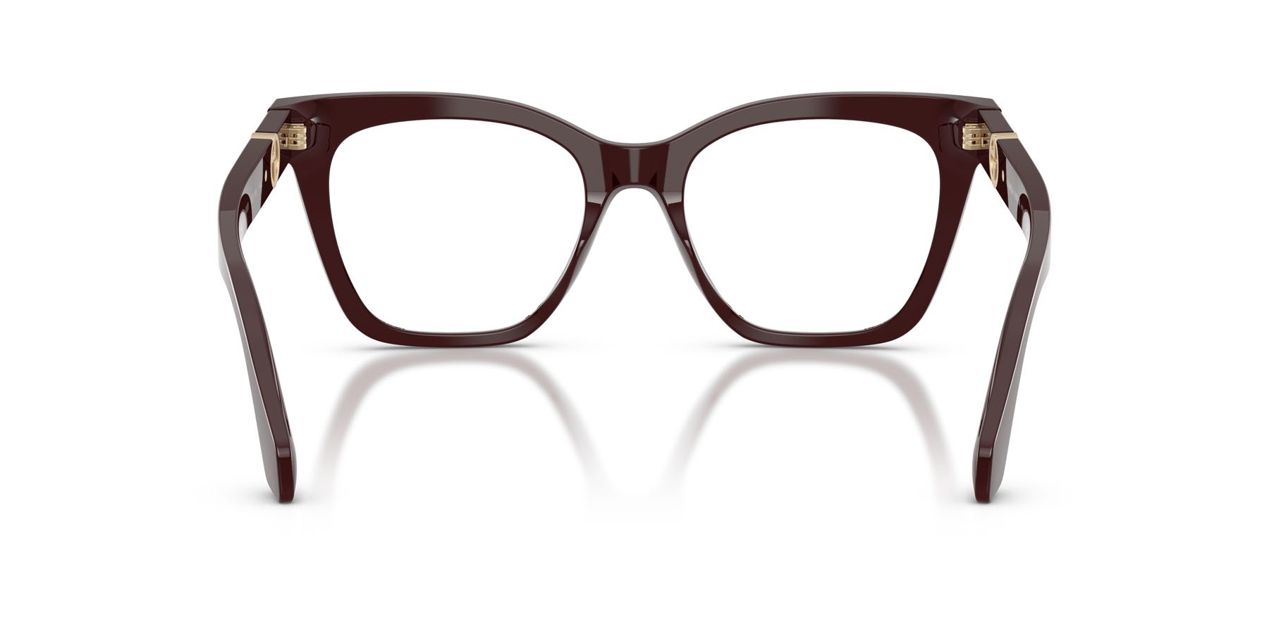Occhiali da vista Giorgio Armani AR 7286U (6308) colore bordeaux forma cat eye lenti lente demo