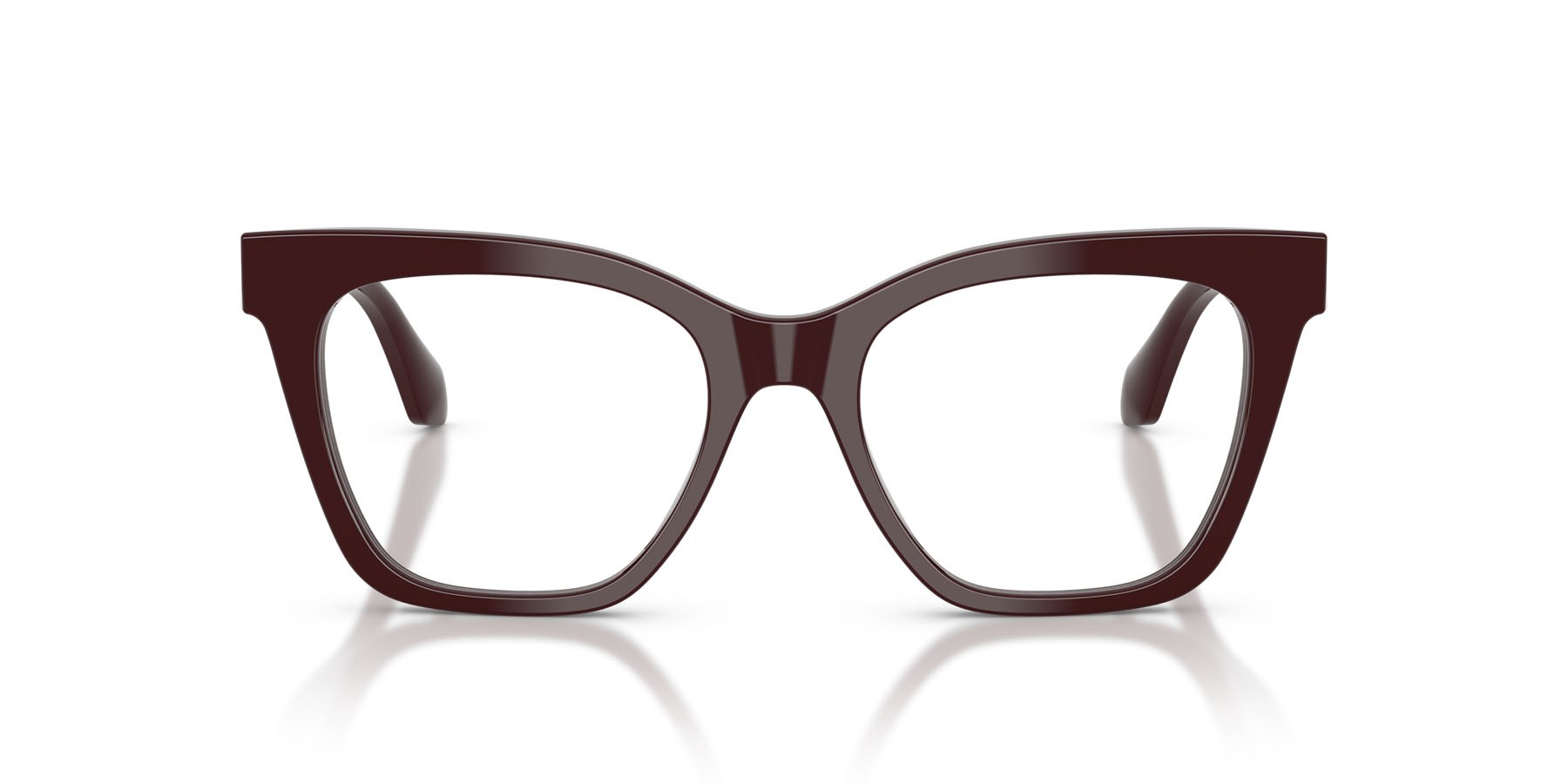 Occhiali da vista Giorgio Armani AR 7286U (6308) colore bordeaux forma cat eye lenti lente demo