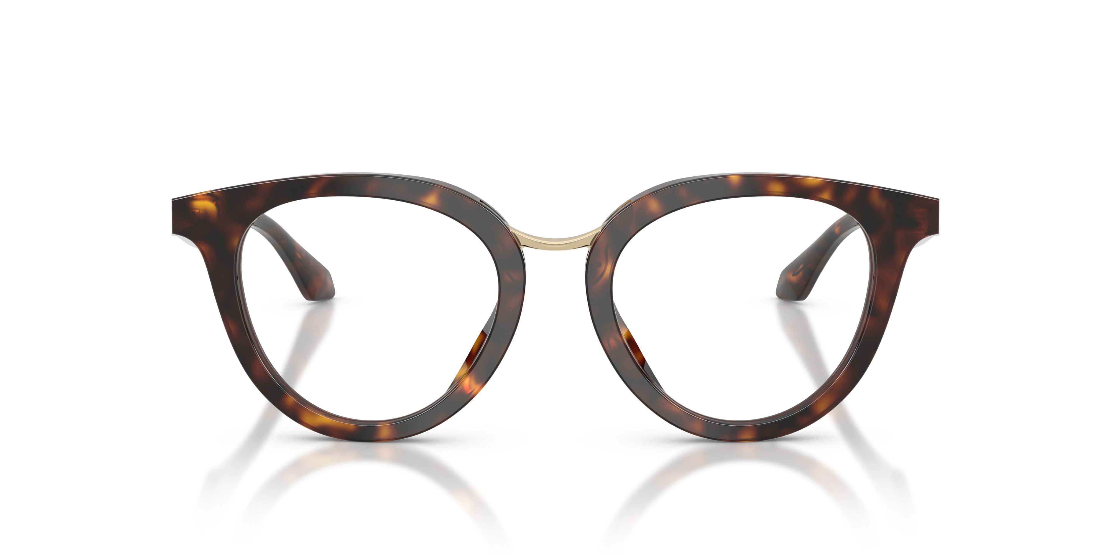 Eyeglasses Giorgio Armani AR 7289U (6124) color havana shape round lenses lente demo