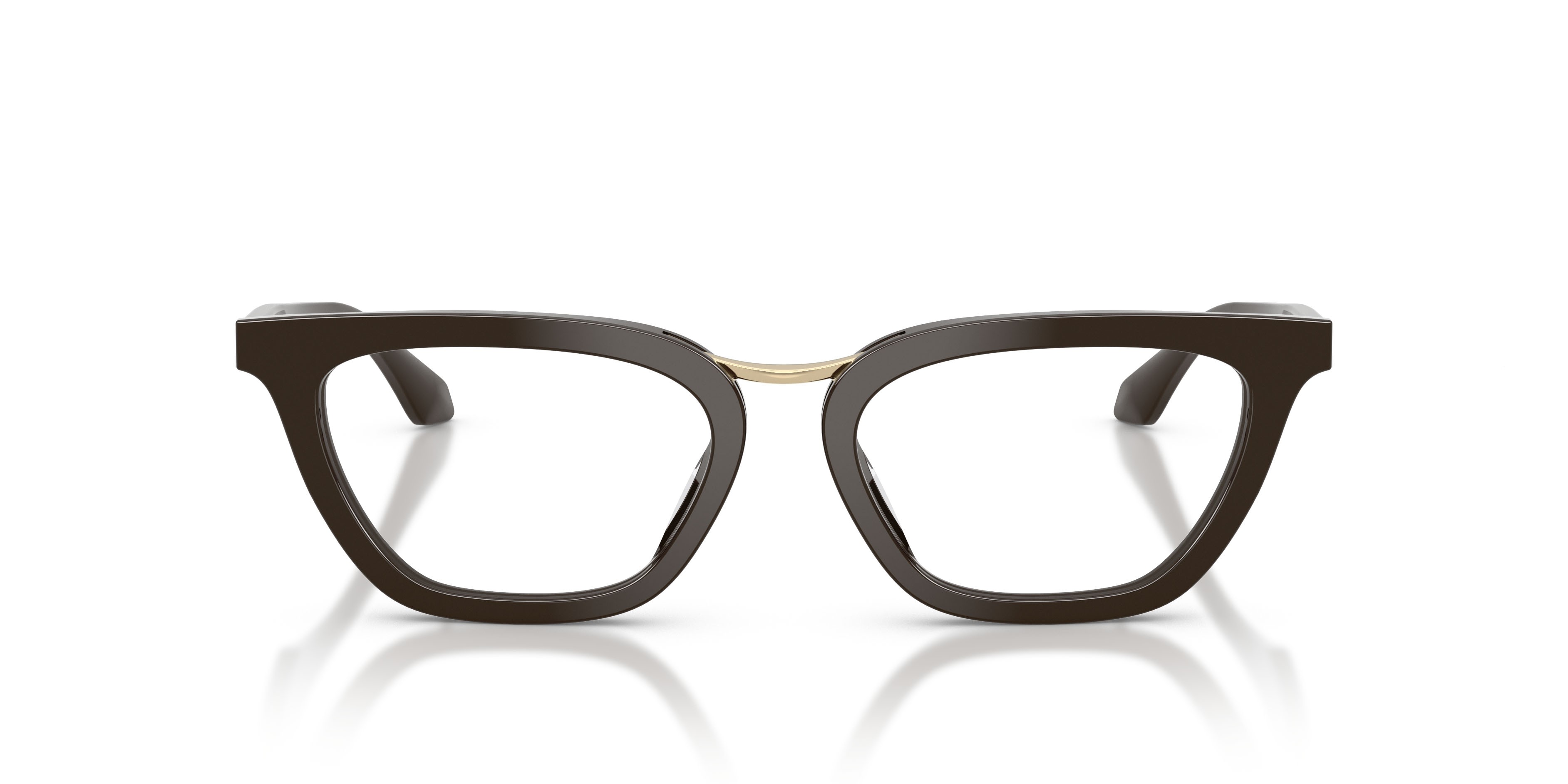 Eyeglasses Giorgio Armani AR 7290U (6398) color marrone shape butterfly lenses lente demo