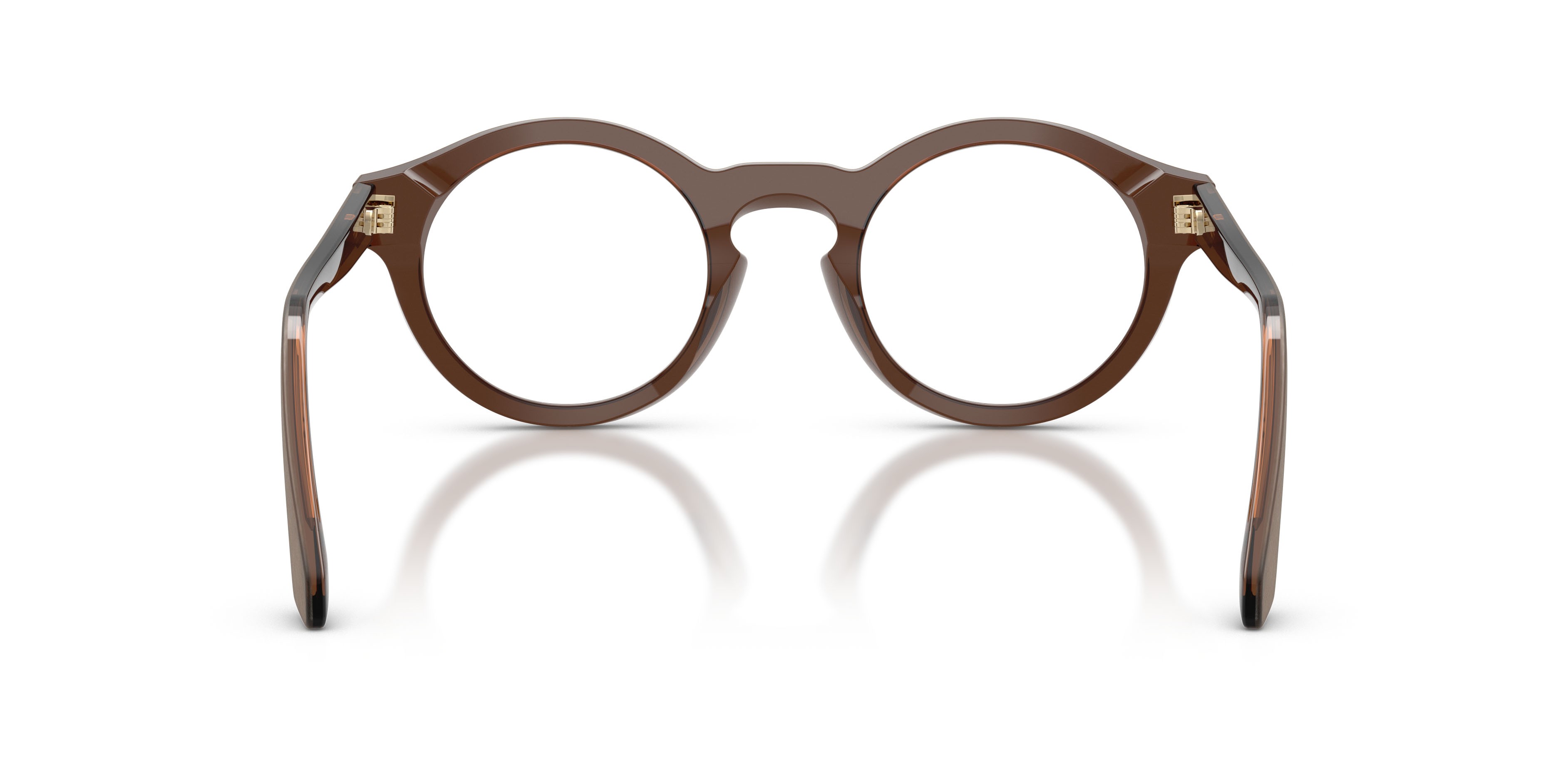 Eyeglasses Giorgio Armani AR 7292U (6394) color marrone spazzolato shape pantos lenses lente demo