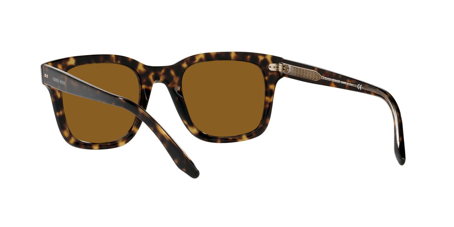 Sonnenbrillen Giorgio Armani AR 8138 (502633) farbe havana form rechteckig gläser marrone