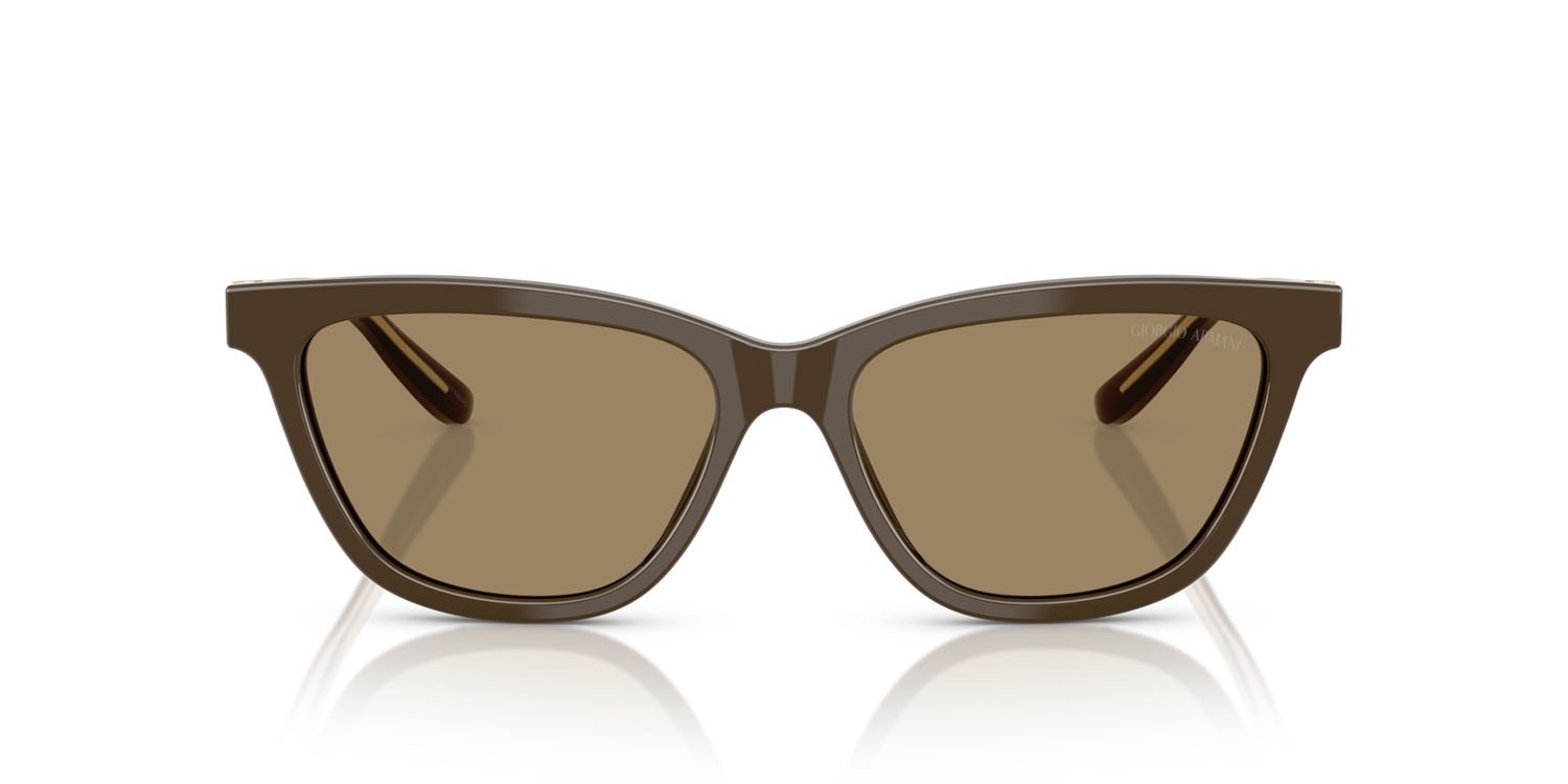 Sunglasses Giorgio Armani AR 8221 (595753) color marrone shape cat eye lenses marrone