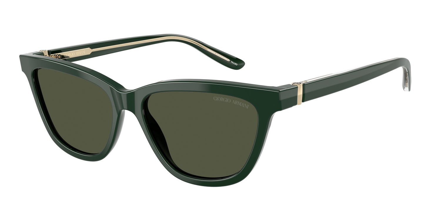 Sunglasses Giorgio Armani AR 8221 (617331) color verde shape cat eye lenses verde